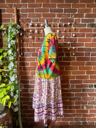 OOAK Autumn Collection - Size Medium Upcycled Jamaica Tshirt Dress