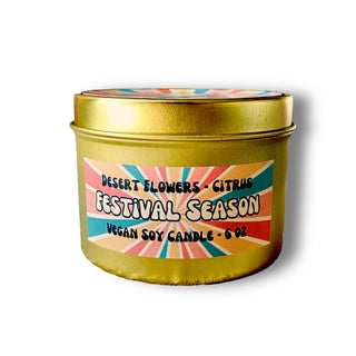 Festival Season Candle | Desert Flowers & Citrus Scent