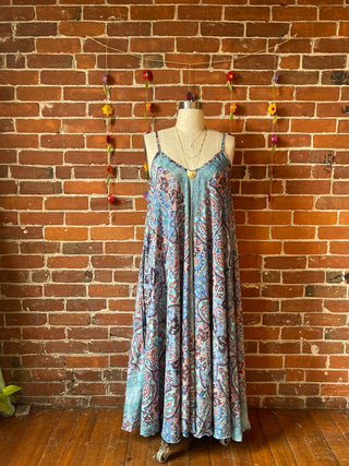 Delphia Recycled Sari Dress w/ Pockets