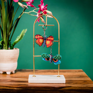 Mystery Butterfly Beaded Keychains Fair Trade Made