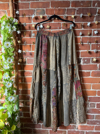 Plus Wide Leg Boho Vibes Patchwork Pants - Available in Multiple Sizes XL-3XL