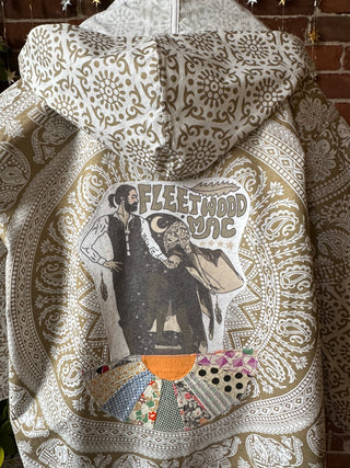 OOAK Autumn Collection - Upcycled Fleetwood Mac Inspired Patchwork Bell Sleeve Robe