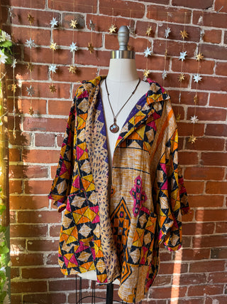 OOAK Autumn Collection - Upcycled David Bowie Inspired Vintage Kantha Jacket