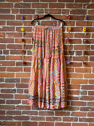 Festival Fun Tiered Wide Leg Palazzo Pants