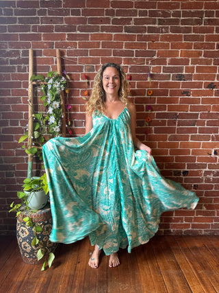 Delphia Recycled Sari Dress w/ Pockets