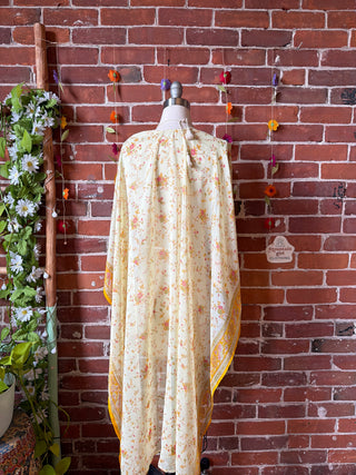 Summer Dreams 100% Silk Poncho Robe- Fair Trade Made