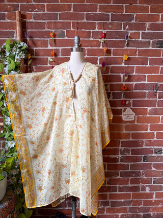 Summer Dreams 100% Silk Poncho Robe- Fair Trade Made