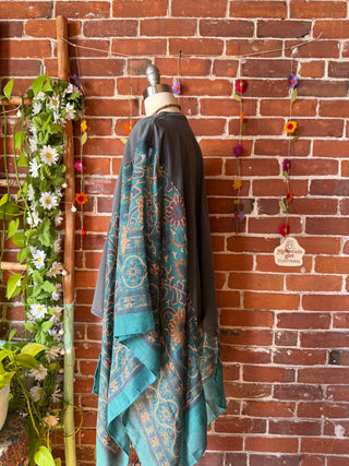 Fleetwood Mac Hybrid Boho Print Hi Lo Poncho Top