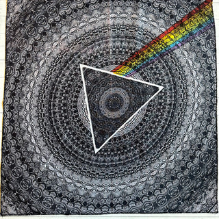 Pink Floyd Dark Side of The Moon Gray/Black Bandana Headband