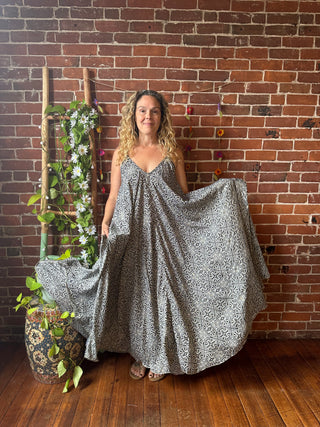 Delphia Recycled Sari Dress w/ Pockets