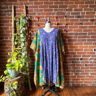 OOAK Autumn Collection - Upcycled Lainee Kantha Poncho Dress