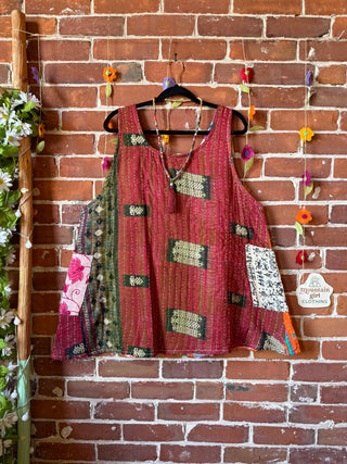 Bohemian Journey Kantha Tank - Fair Trade Made