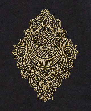 Henna Moon Pattern Bamboo Dolman Top