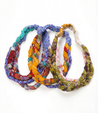 Starlight Sari Crown Braided Headband -Fair Trade Made