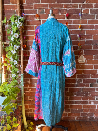 Riverstone Kantha Robe Kimono - Fair Trade Made