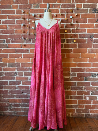 Delphia Recycled Sari Dress w/ Pockets