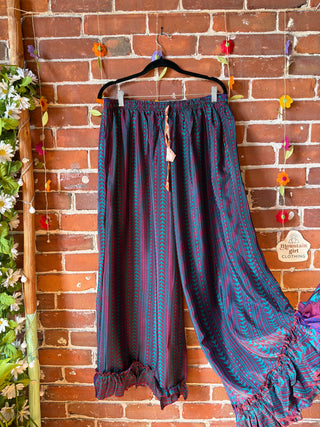 Festival Drift Recycled Sari Pants - “Plus” Size - Fair Trade Made