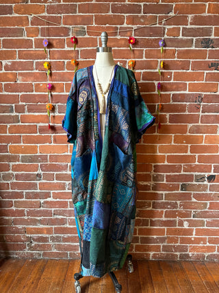 Juniper Patchwork Jacket Kimono- Jewel Tones