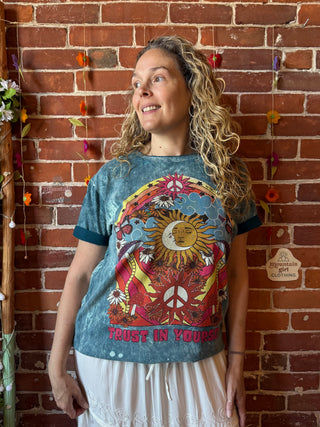 Trust In Yourself Mineral Wash T-Shirt 100% Cotton