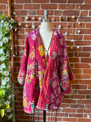 OOAK Autumn Collection - Upcycled Phish Inspired Vintage Kantha Jacket