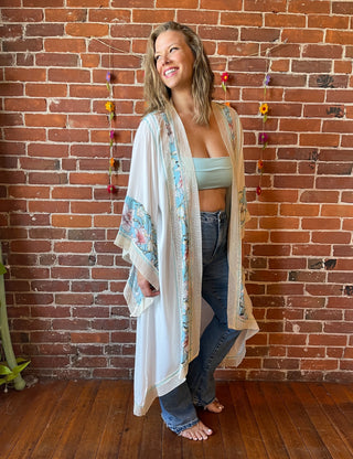 Summer Boho Vibes Angel Sleeve Kimono