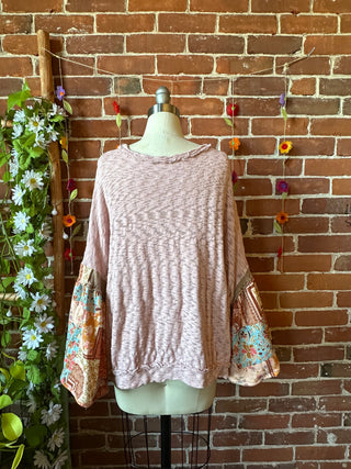 OOAK Autumn Collection- Upcycled Luna Butterfly Bell Sleeve Sweater