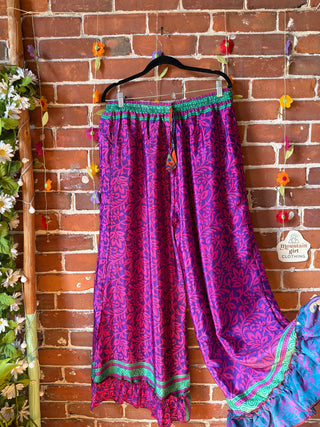 Festival Drift Recycled Sari Pants - “Plus” Size - Fair Trade Made
