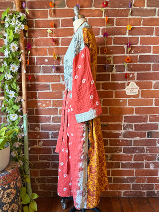 Riverstone Kantha Robe Kimono - Fair Trade Made