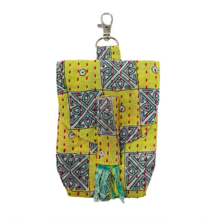 Mystery Recycled Kantha Clip-On Pouch