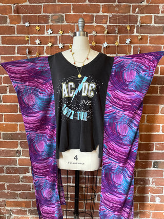 Upcycled AC/DC Hybrid Hi Lo Top