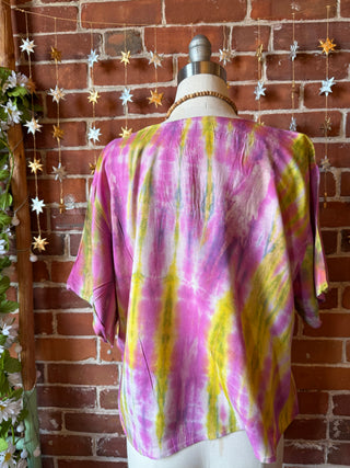 Gemini Moons Tie Dye Cropped Top - Multiple Colors Available