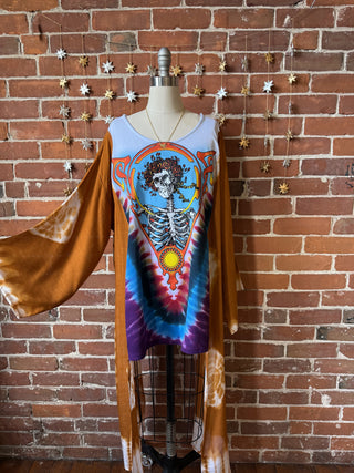 Grateful Dead Inspired Hybrid Tie Dye Hi Lo Top