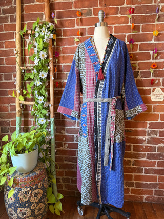 Riverstone Kantha Robe Kimono - Fair Trade Made