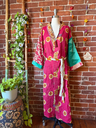 Riverstone Kantha Robe Kimono - Fair Trade Made