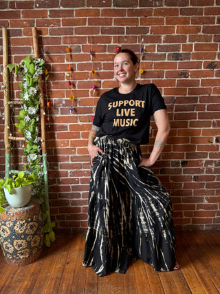 Raven Tie Dye Wide Leg Palazzo Pants - Multiple Colors Available