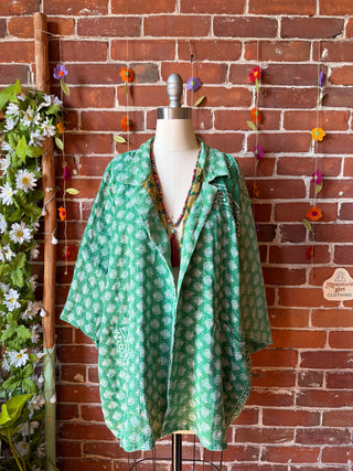 OOAK Spring Collection - Upcycled Grateful Dead Inspired Vintage Kantha Jacket