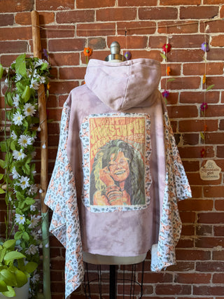 OOAK Autumn Collection - Pearl Classic Rock Tie Dye Poncho Hoodie