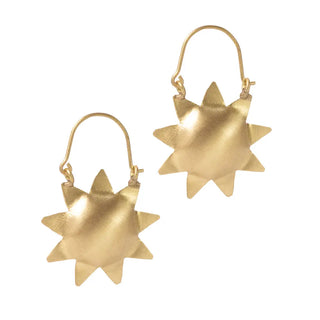 Rising Sun Hoop Earrings  -Fair Trade Made- Final Sale