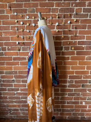 Grateful Dead Inspired Hybrid Tie Dye Hi Lo Top