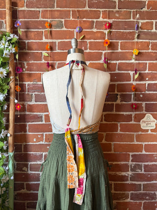 Size 0-12 In Bloom Reversible Kantha Halter Top