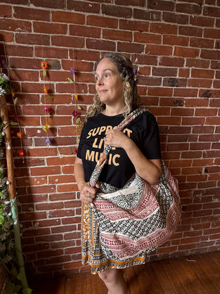 Geometric Ramblin' Road Shoulder Bag -  Final Sale
