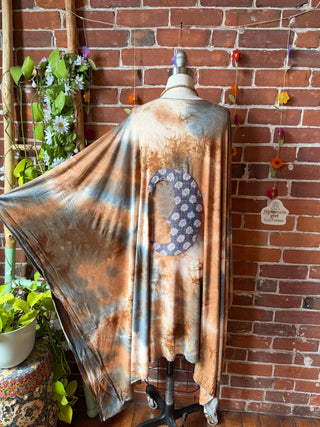 OOAK Spring Collection - Callisto Kantha Crescent Moon Kimono Robe
