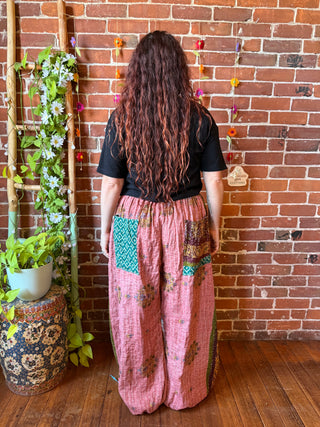 Coffee In The Morning Jolene Pants -2 Ways to Wear!  Fits up to 1X - Fair Trade Made