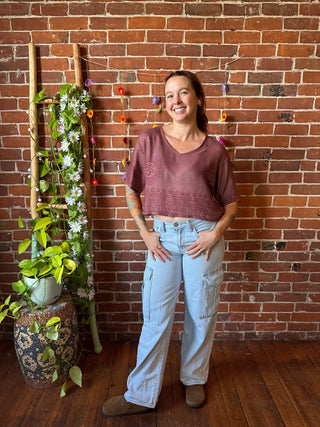 In Zen Mode Layering Boxy Crop Top - Multiple Colors Available