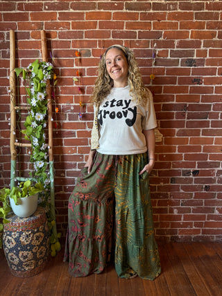 Raven Tie Dye Wide Leg Palazzo Pants - Multiple Colors Available