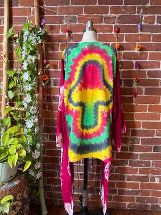 OOAK Autumn Collection - Mushroom Hybrid Tie Dye Hi Lo Top