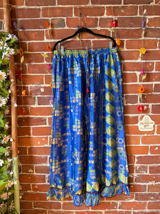 Festival Drift Recycled Sari Pants - “Plus” Size - Fair Trade Made