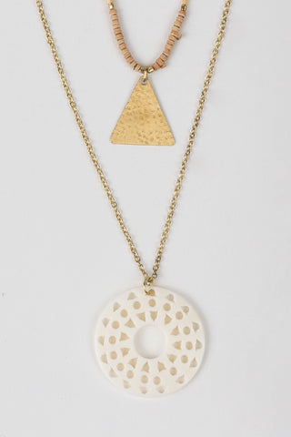 Pale Sun Layered Necklace