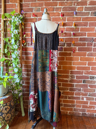 Afternoon Tea Earthy Patchwork Dress