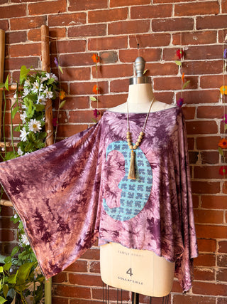 OOAK Spring Collection - Callisto Kantha Crescent Moon Top